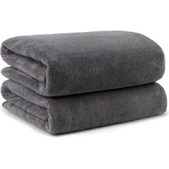 Orighty Bath Towel Set, 2 Pieces, 27 x 54 Inch, Soft Bath Towel Set, Highly Absorbent Microfiber Towels for Body, Quick Drying, Microfiber Bath Towels for Sports, Yoga, Spa, Fitness - Grey