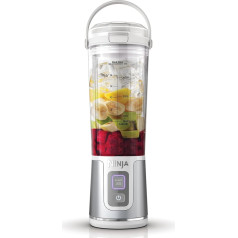Ninja Blast BC151UKWH Portable Blender, 530 ml, Leak-proof Lid and Drinking Spout, Powerful Cordless Mini Blender, Rechargeable, Portable Smoothies, Protein Shakes, Blends Ice and
