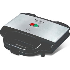 Moulinex SM156D Ultracompact Metal Sandwich Maker, Non-Stick Plates