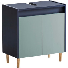 Schildmeyer Lovis 157032 Vanity Unit, Midnight Blue/Dove Blue, 56.9 x 33 x 60.1 cm