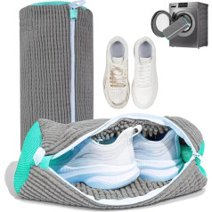 Shoe Wash Bag Washing Machine Pack of 2, Shoe Bag Washing Machine, Swashbag Wash Bag for Shoes, Sneaker Washing Machine, Shoes Washing Machine Bag, Laundry Bag Shoes, Grey