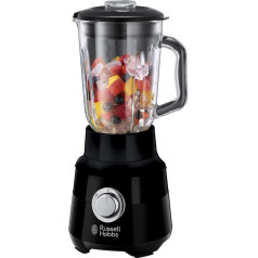 Russell Hobbs Desire Jug Blender, 1.5 Litre Smoothie Maker and Soup Liquid, Matte Black, 650 W 24722