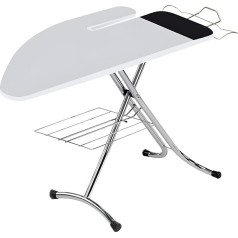 Combiboard Ironing Board - Made in Italy - 125 x 48 cm - Chrome-plated Steel Ironing Board - Padded Lid