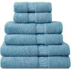 GC GAVENO CAVAILIA Bamboo Bath Towel, Extra Large (80 x 140 cm) 500 GSM Super Water Absorbent Towels, Large Bamboo Towels, Pack of 2 (60% Bamboo, 40% Cotton) - Extra Soft Bath Towels -
