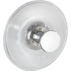Wenko Arezzo 4474010100 Suction Cup Hooks Plastic 7 x 3.5 cm Transparent / Chrome