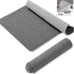 Shower Mat Non Slip PVC Bath Mat for Shower Bathroom 40x60cm Grey