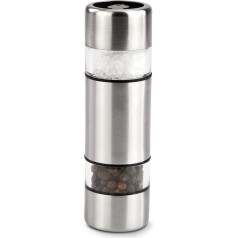 Gift Item Mini Salt & Pepper Mill // Parum - Decorative Spice Mill, Small But Fine, Mill with Two Separate Ceramic Grinders for Salt and Pepper; Dimensions: Approx. 3 x 3 x 10.5 cm