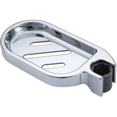 1 x Adjustable Shower Soap Tray, Versatile Shower Soap Tray, Adjustable ABS Shower Soap Holder, Soap Holder for 22mm Round Shower Rods