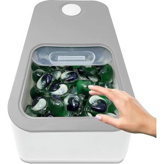 Luqeeg Laundry Bin Storage Bin for Laundry Room Organisation, Stylish Laundry Bin Storage Container with Sliding Lid