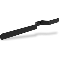 Self-adhesive towel rail made of steel and matt black finish, max. weight: 1.5 kg, dimensions: 59 x 4 x 5 cm, includes screws and dowels for wall mounting