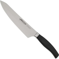 Arcos Serie Clara - Kochmesser - Geschmiedeter Edelstahl NITRUM - Klinge von 200 mm - Griff aus eingespritztem Polypropylen - Farbe Schwarz