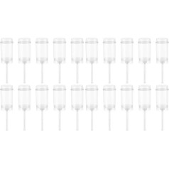 TOPBATHY Pack of 40 Push Up Cake Pops Containers Round Push Up Cake Pops Stand Transparent Plastic Cake Containers with Lid Reusable for Cake Dessert
