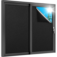 rabbitgoo Window Film, Sun Protection Film, Self-Adhesive, Opaque Privacy Film, Blackout Film, Anti-UV, for Home, Bathroom, Office, Living Room, Black, 90 x 200 cm