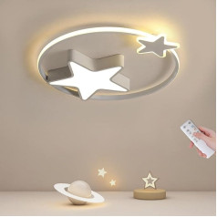 LED Ceiling Light, 36 W Ceiling Light Children's Room, 45 cm Children's Room Lamp Ceiling Dimmable with Remote Control, Creative Star LED Ceiling Light for Baby Room, Bedroom, Living Room