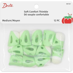 Dritz BK167 Soft Comfort Thimbles Green