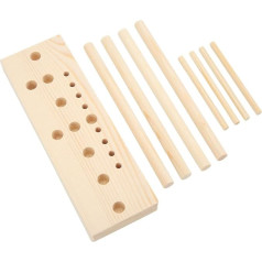 Bow Maker Gift Bow Maker for Wooden Ribbons, Adjustable Size, with Wooden Board Sticks for Making Bows, Crafts, Party Decorations,