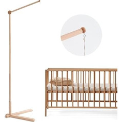 Promise Babe Wooden Baby Mobile Holder Changing Table Baby Music Box Baby Mobile for Bed Playpen DIY Rotating Fixed Base