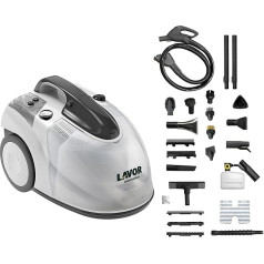 LAVOR GV EGON VAC 4.1 PLUS Professional Steam Cleaner with Suction Function, Steam Temperature 152°C, Steam Pressure 5 Bar, 23 Accessories Including