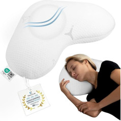 Third of Life Ergonomic Twist Side Sleeper Pillow, Cover with Innovative Intense Technology, Memory Foam Pillow for Neck Pain, Orthopaedic Pillow for Side Sleepers & Allergy Sufferers