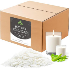 Soy Wax Flakes for Candles, Wax Candle Wax 4 kg, Candle Wax for Watering, Natural Eco Soy Wax for Candles
