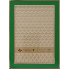 Lawrence FRAMES Metal and Enamel Picture Frame, Green, 5 x 7-Inch