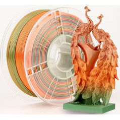 Silk Rainbow PLA Filament 3D Printer Filament 1.75mm Rainbow PLA Filament Silk Gloss PLA Filament +/-0.03mm Macaron Rainbow PLA 1kg/Spool