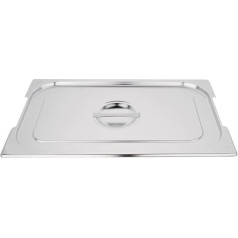 Vogue Stainless Steel 1/1 Gastronorm Handled Pan Lid 530X325mm Cover Top