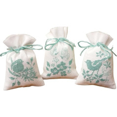Vervaco Pot Pourri Bags Birds and Blossoms (Set of 3)