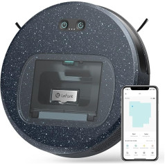 LEFANT F1PRO Robot Vacuum Cleaner with 5000 Pa, 28 x 6.9 cm Super Thin, 250 Minutes Running Time, 600 ml Visible Dust Container, Robot Vacuum Cleaner with Wiping Function, Ideal for Pet Hair
