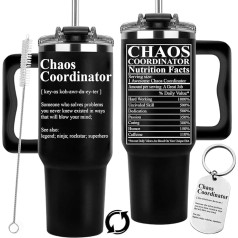 Boss Gifts for Men, Chaos Coordinator Tumbler, Chaos Coordinator Gifts, Thank You Gifts for Women, Birthday Gifts for Dad, Boss, Coworker, Manager, Teacher, Friends