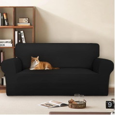 Sofa Cover 4 Seater (240-290 cm) Stretch, Super Elastic Sofa Cover with Armrests, Scratch-Resistant, Non-Slip Sofa Cover for Dogs, Cats and Pets, Soft and Comfortable