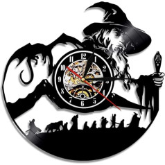 Vinyl Wall Clock - Lord of the Rings Theme, Digital Clock, Gift for Lovers