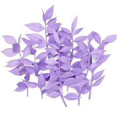 Original Dried Flower Ruscus Kit for Cake and Cupcake Decoration and Other Crafts (Purple)
