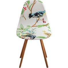 Dining Room Chair Covers Scandinavian Chair Covers for Dining Room Scandinavian Chair Covers in Curved Shape Stretch Dining Room Chairs Cover Set of 4 Floral Fragrance