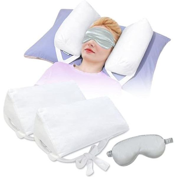 Mybow Back Sleep Training Pillow, Neck Stabilizer for Sleeping, Back Sleeper, Neck and Shoulder Pain, Orthopaedic Sleeping Pillow, Upright Pillow, Post Surgery, Head Wedge