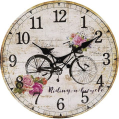 Clayre & Eef 6KL0600 Clock Diameter 30 x 3 cm / 1x AA