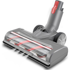 Italdos Motorised Electric Brush Compatible with Dyson V7 V8 V10 V11 V15 Brush with LED Light with Roller Suitable for Carpet Parquet and All Floors