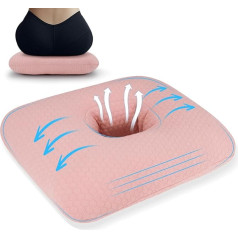 Donut Cushion for Coccyx Pain Relief Cushion, Cotton Butt Doughnut Cushion, Breathable for Hemorrhoids, Pregnancy, Prostate and Surgery, Sitting Pressure Relief for Home