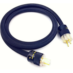 10AWG Audiophile Power Cable - EU Standard Hi-Fi Power Cable with Schuko Plug and IEC Plug (2M)