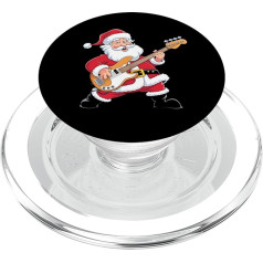 Weihnachtsmann spielt eine Bassgitarre, Weihnachten PopSockets PopGrip für MagSafe