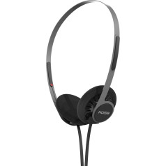 Koss KPH40 Utility On-Ear Headphones, Detachable Interchangeable Cable System, Retro Style, Ultralight Design (Stealth Black)