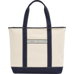 TOMMY HILFIGER Damen Th Summer Canvas Tote Aw0aw17421 Tragetasche