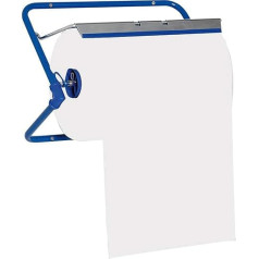 Funny Wall Holder for Shop Towels, Metal Blue, Rolls up to 40 cm Wide