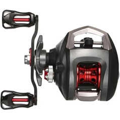 Angelrollen Angelrollenlager Baitcasting Rollenfischen Mit Magnetischem Bremssystem, Angelrad Karpfenrolle (Color : Black, Size : Right Hand)