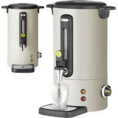 Karstvīna ūdens pagatavošanas ierīce ar pilienu teknes krānu 9 l 950 W - gaiši pelēka