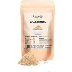 SlimBack - Gold Linseed Flour Deoiled, Set of 1 (400 g) - Keto & Gluten Free - Linseed Flour for Baking