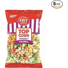FRIT RAVICH Sweet and Colourful Popcorn FRIT RAVICH TOP CORN 130g Sachets Pack of 6