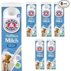 Bear Brand Durable Milk 1.5% 1 Litre x 6 Pieces