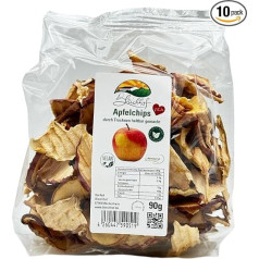 BLEICHHOF® Apple Chips Classic Dried Fruit, Vegan (10 x 90 g)