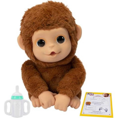 Little Live Pets - Mango, the interactive monkey, 50 interactive sounds and mouth movement, loves tickling and makes joyful sounds when you touch the belly! Packed with LP5000000 accessories
